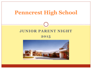 Junior Parent Night 2015