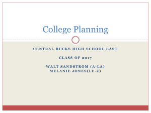 Class of 2017: College Planning PowerPoint 12-3-2015