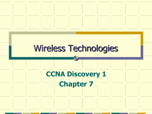 Wireless Technologies - Cisco Networking Academy