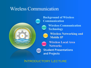 Wireless Communication - University of Engineering and