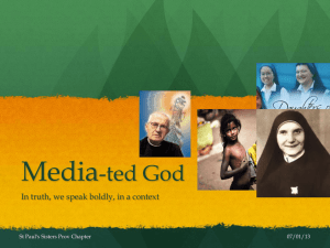 Mediated God St Paul sisters