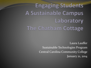 Central Carolina Community College Green Programs