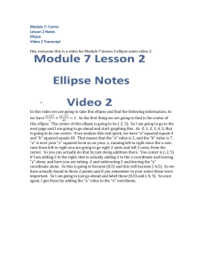 Module 7 Lesson 2 Ellipse Video 2 Transcipt