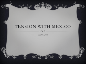 Tension with Mexico - Winters High School