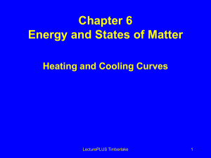 Heating & Cooling Curves