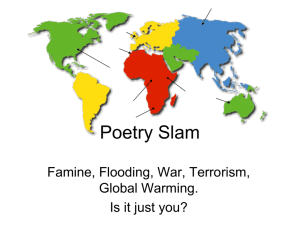 Poetry slam – international issues