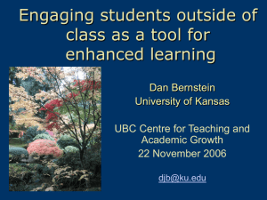 PowerPoint - UBC Centre for Teaching, Learning and Technology