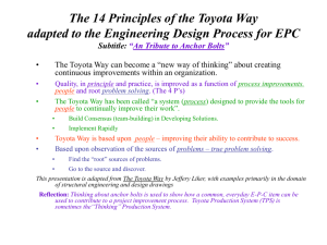 The 14 Principles of the Toyota Way