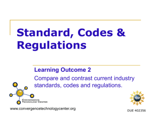 2008 DHTI - PP 1 - Standards, Codes and Regulations
