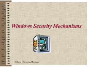 Windows Security Mechanisms
