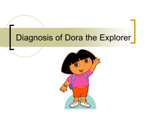 Diagnosis of Dora the Explorer