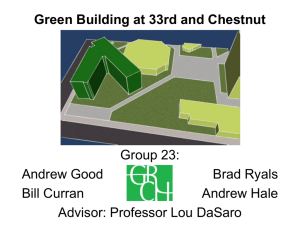 Green Building at 33rd and Chestnut - Drexel University