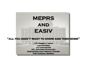 MEPRS and EASIV