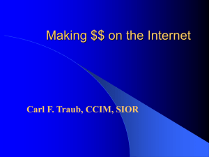 Making Money on the Internet