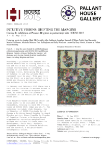 PRESS RELEASE 2015 INTUITIVE VISIONS: SHIFTING THE