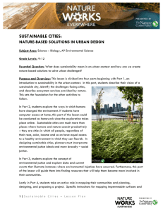 sustainable cities - Nature Works Everywhere