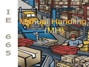 Manual Material Handling (MMH)