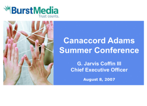 Canaccord Adams Presentation – Jarvis Coffin, 7