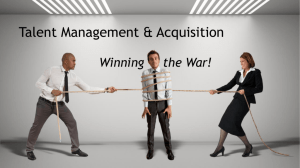Talent Management and Acquisition