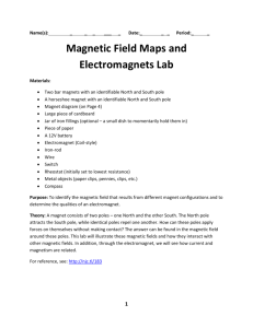 Magnetic Field Maps and Electromagnets Lab