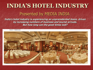 INDIA'S HOTEL INDUSTRY