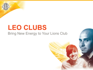 For Leos - Lions Clubs International