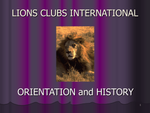 History of Lions - PreciousHeart.net