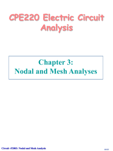 CPE220 Electric Circuit Analysis