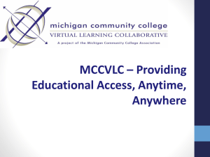 MCCVLC Presentation to North Central