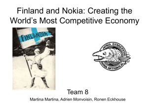 Finland and Nokia: Creating the World's Most Competitive Economy