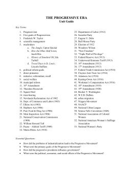 how progressive was the progressive era essay