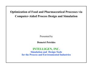 Optimization of Food and Pharmaceutical Processes via Computer