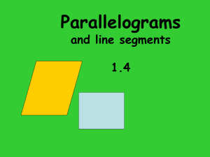 Parallelograms and Lines
