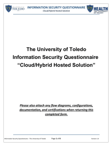 UT Cloud Evaluation Form