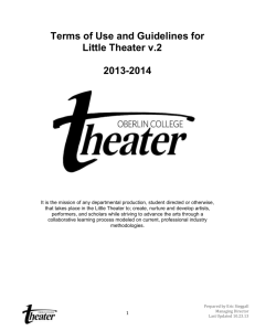 Little Theater Guidelines