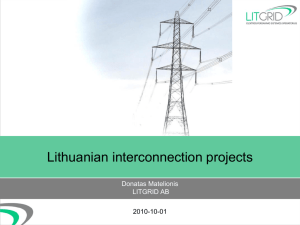 Lithuanian interconnection projects