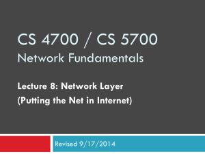 Network Layer - David Choffnes