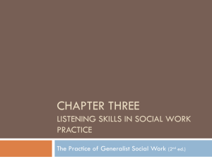 DEFINITION OF SOCIAL WORK