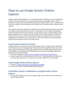 Use Google Scholar Citation Explorer