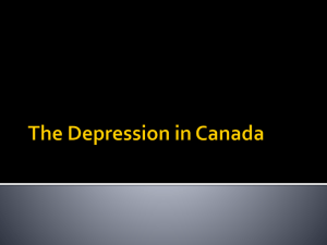 The Depression in Canada