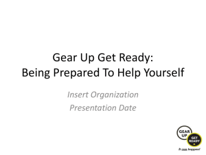 Base Presentation - Gear Up. Get Ready!