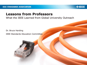 What the IEEE Learned from Global University Outreach