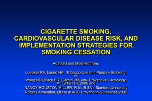 Cigarette Smoking, Cardiovascular Disease Risk, and