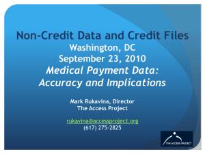 Medical Debt and its Impact on Credit
