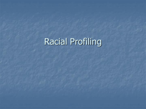 Racial Profiling Lecture Notes