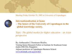 The global market for higher education