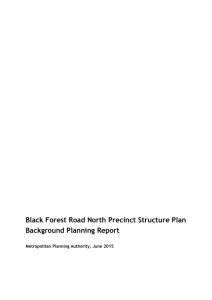 Black Forest Road North Precinct Structure Plan Background