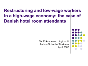 Restructuring and Low-Wage Workers in a High