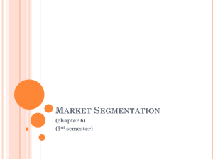 Market Segmentation