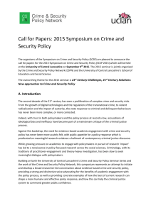 Call for Papers - 2015 symposium